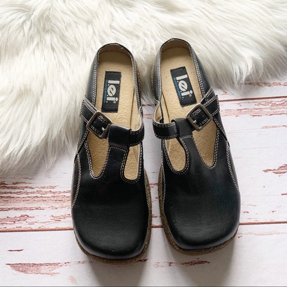 Vintage L.E.I. 90s Chunky Platform Mary Jane Mules